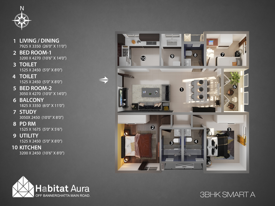 0@3 BHK SMART - A